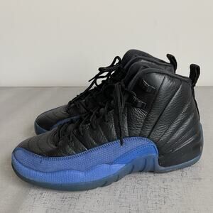 Air Jordan 12 Retro GS Game Royal Size 7Y / Womens 8.5 Black Blue 153265-014
